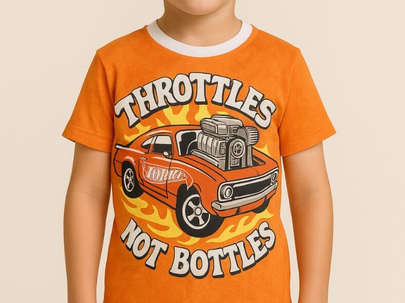 kids printed orange 2025 kaka fashion