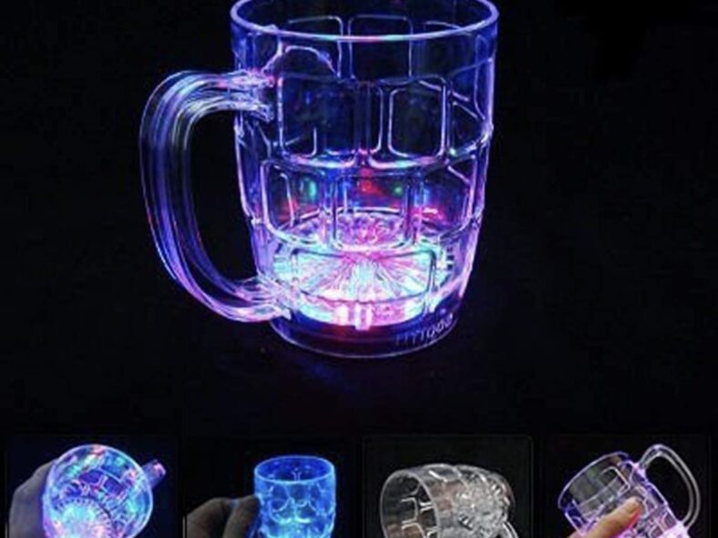 automatic light glass for party bithday
